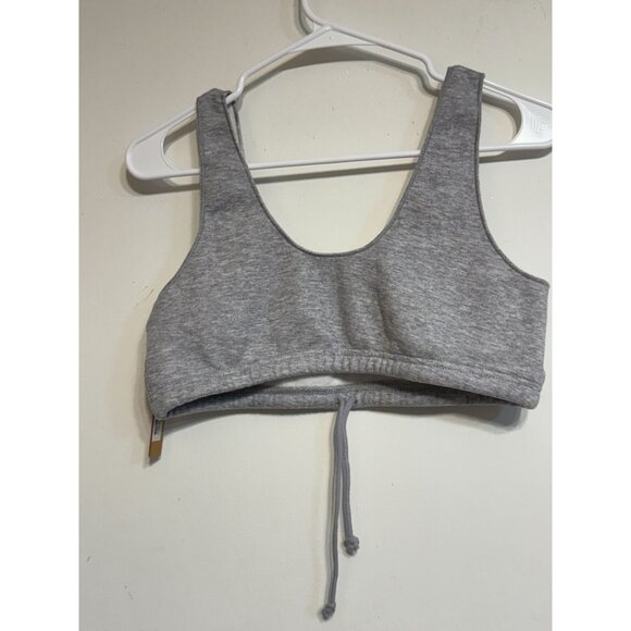 SKIMS Bralette Crop Top Dark Heather Gray Size M NWT - Picture 2 of 4